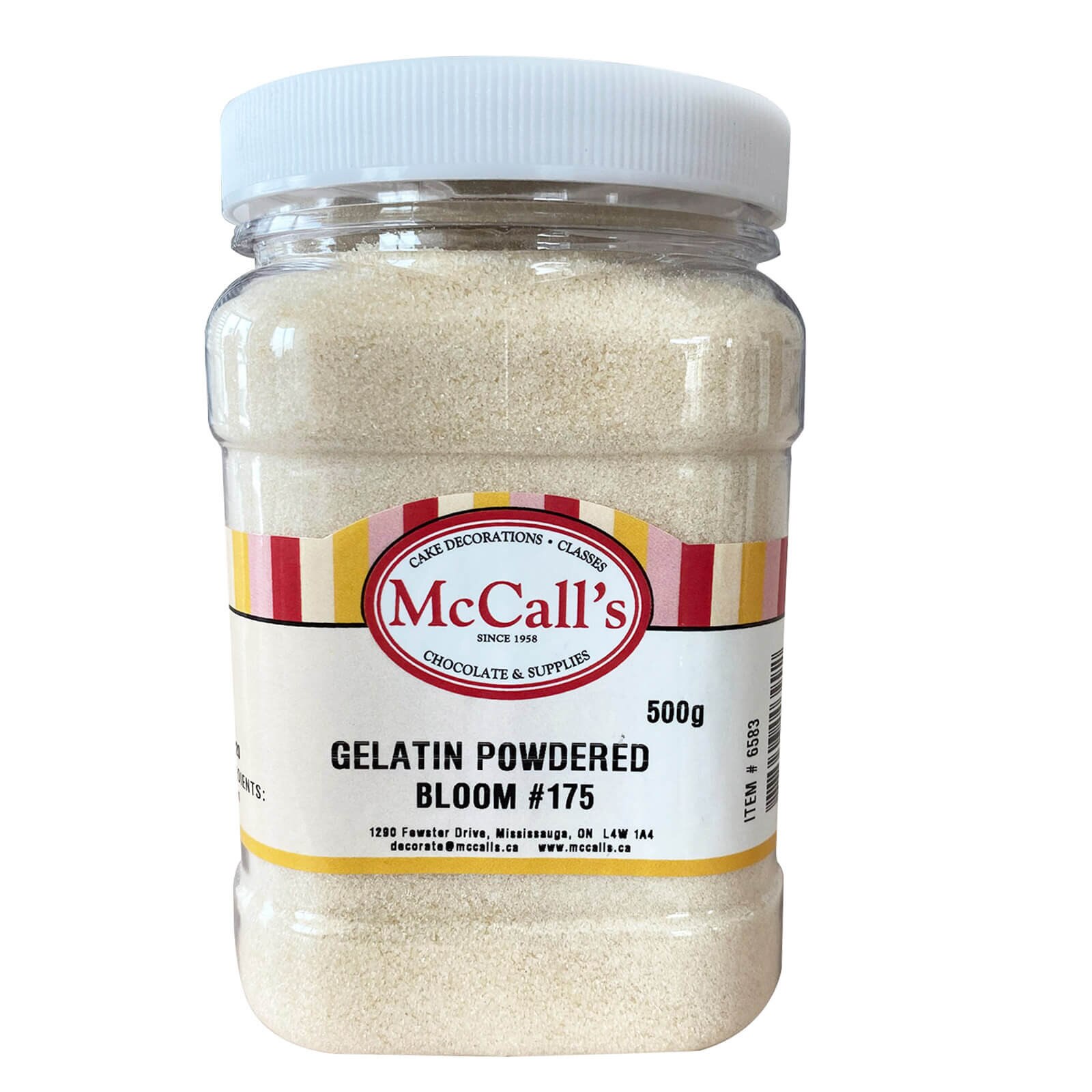 Gelatin Powdered 175 Bloom McCall's