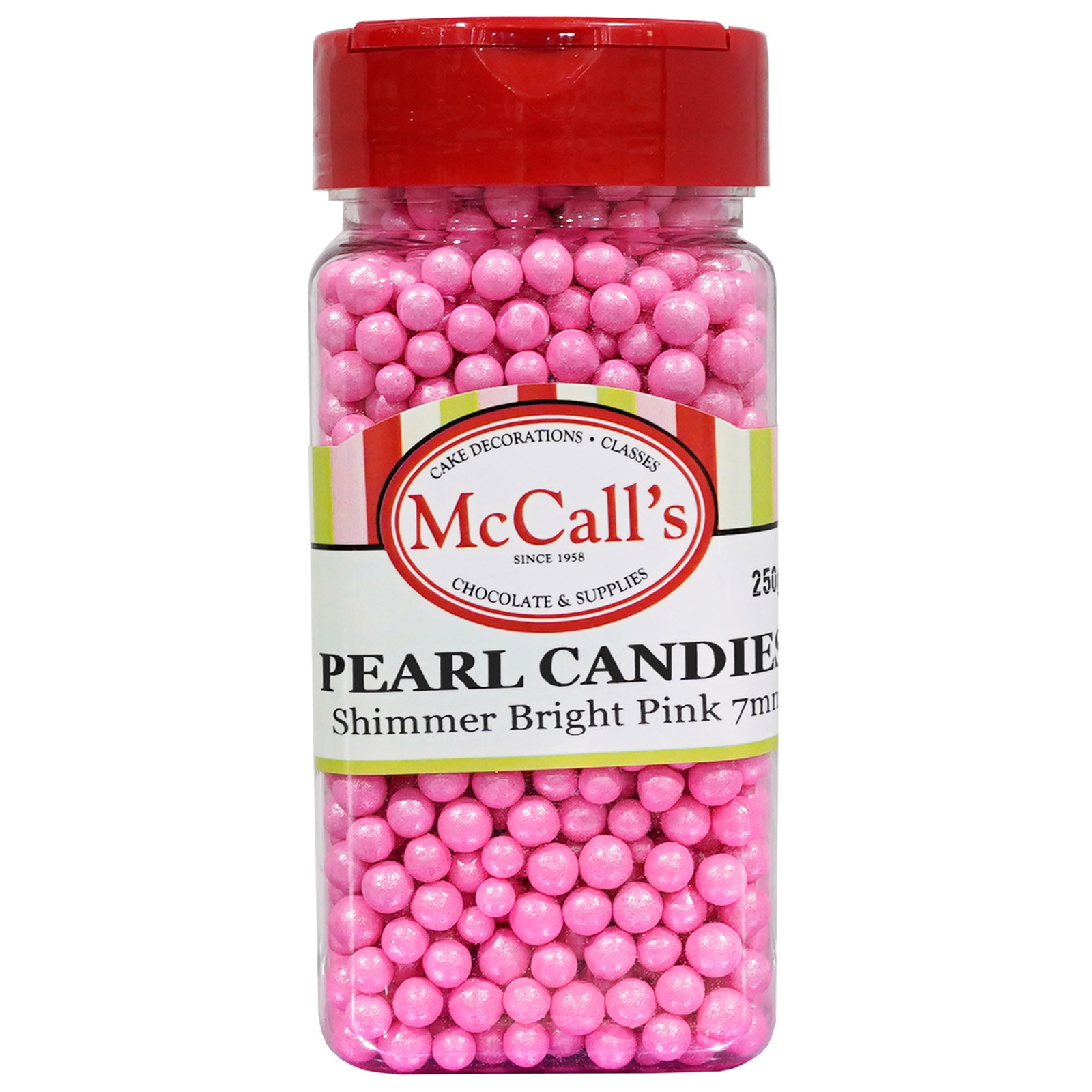 PEARLS CANDIES - SHIMMER BRIGHT PINK 250 G