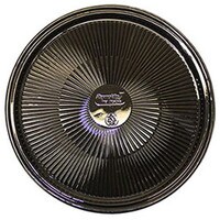 BLACK PLASTIC ROUND TRAY -12" - 50 PIECES