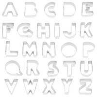 METAL ALPHABET CUTTER SET 3" - 26 PC