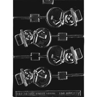 MOLD - SMILING SNOWMAN LOLLY 3 1/2" (4)