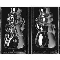 MOLD - 3D WAVING SNOWMAN 11 3/4" - 2 PC (1)
