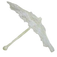 WHITE LACE UMBRELLA 9.5"