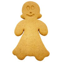UNDECORATED GINGERBREAD GIRL COOKIES 6"