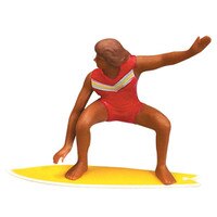 SURFER ON SURFBOARD 4" 