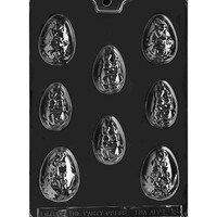 MOLD - DECORATED EGGS 2 1/4" (8)