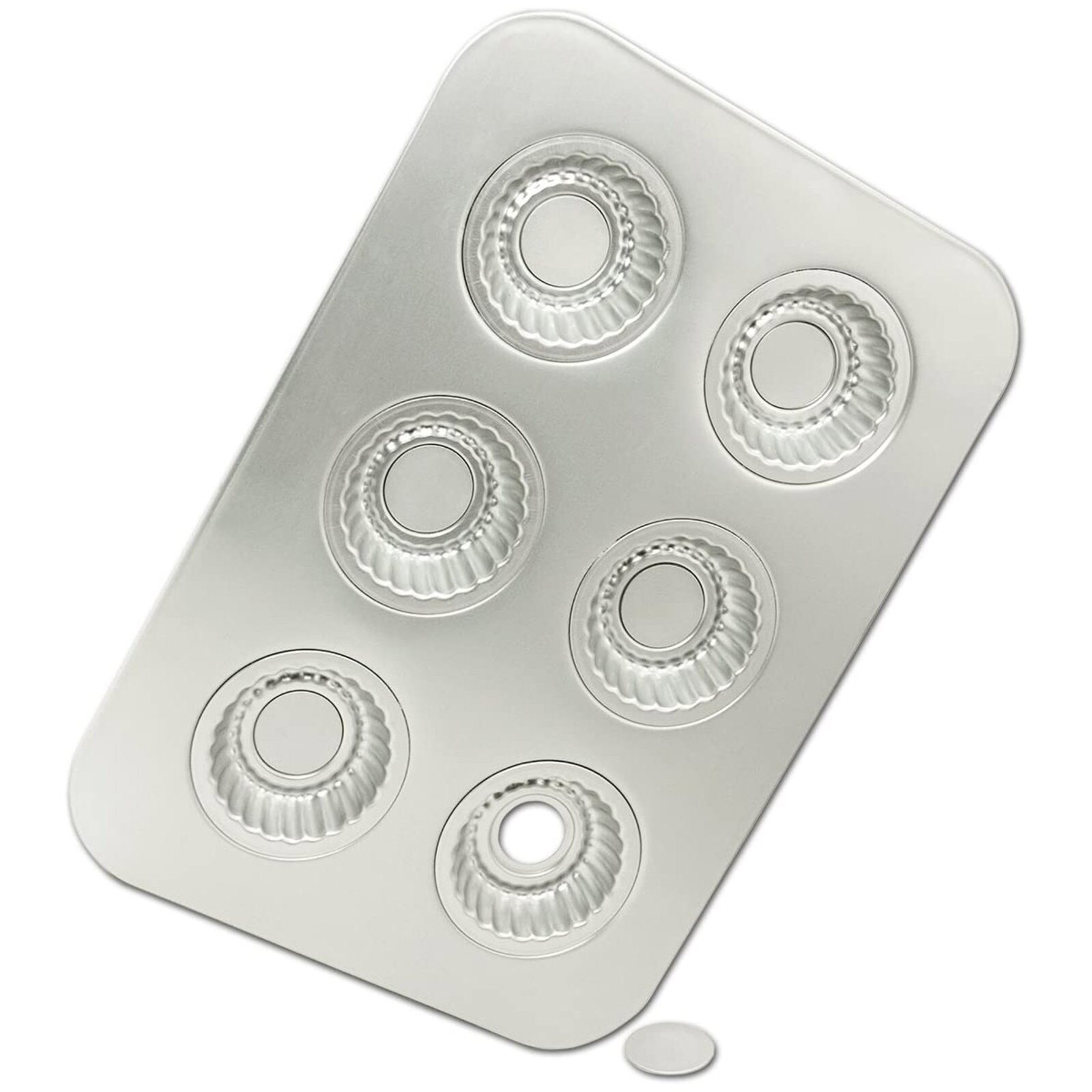 MUFFIN / CUPCAKE FANCY FLUTED PAN 3" R/B