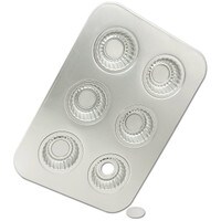MUFFIN / CUPCAKE FANCY FLUTED PAN 3" R/B