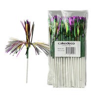ASSORTED COLORED MYLAR SPRAY 5.5" 36 PC