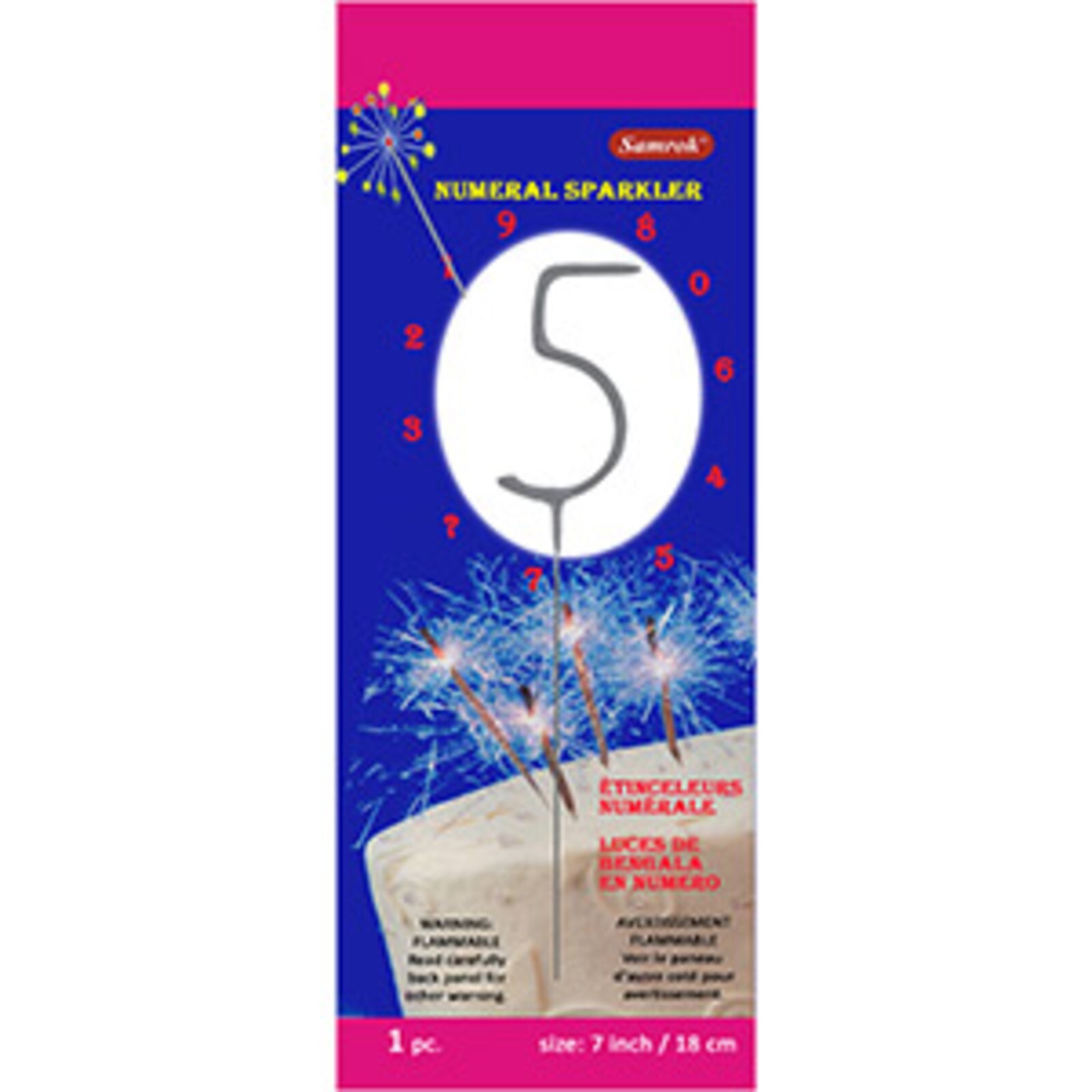 NUMBER "5" SPARKLER
