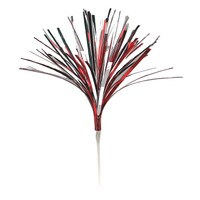 RED & SILVER MYLAR SPRAY PICK 5.5"