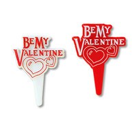 "BE MY VALENTINE" PICK 2 1/2"