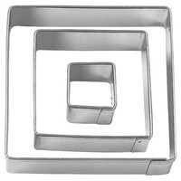 WILTON FONDANT CUT-OUTS SQUARE - 3 PIECES METAL