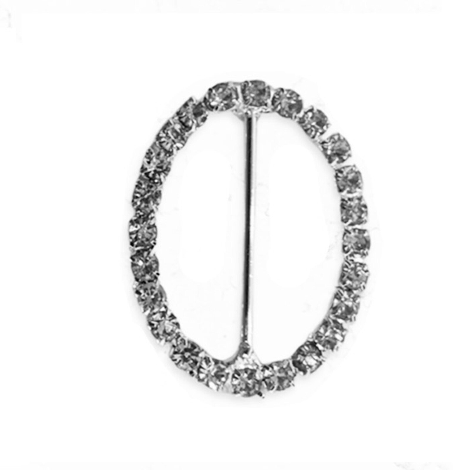 BLING BUCKLE - OVAL 3/4" x 5/8"