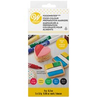 FOOD COLOR MARKERS PRIMARY - BOLD TIP - PACK OF 5