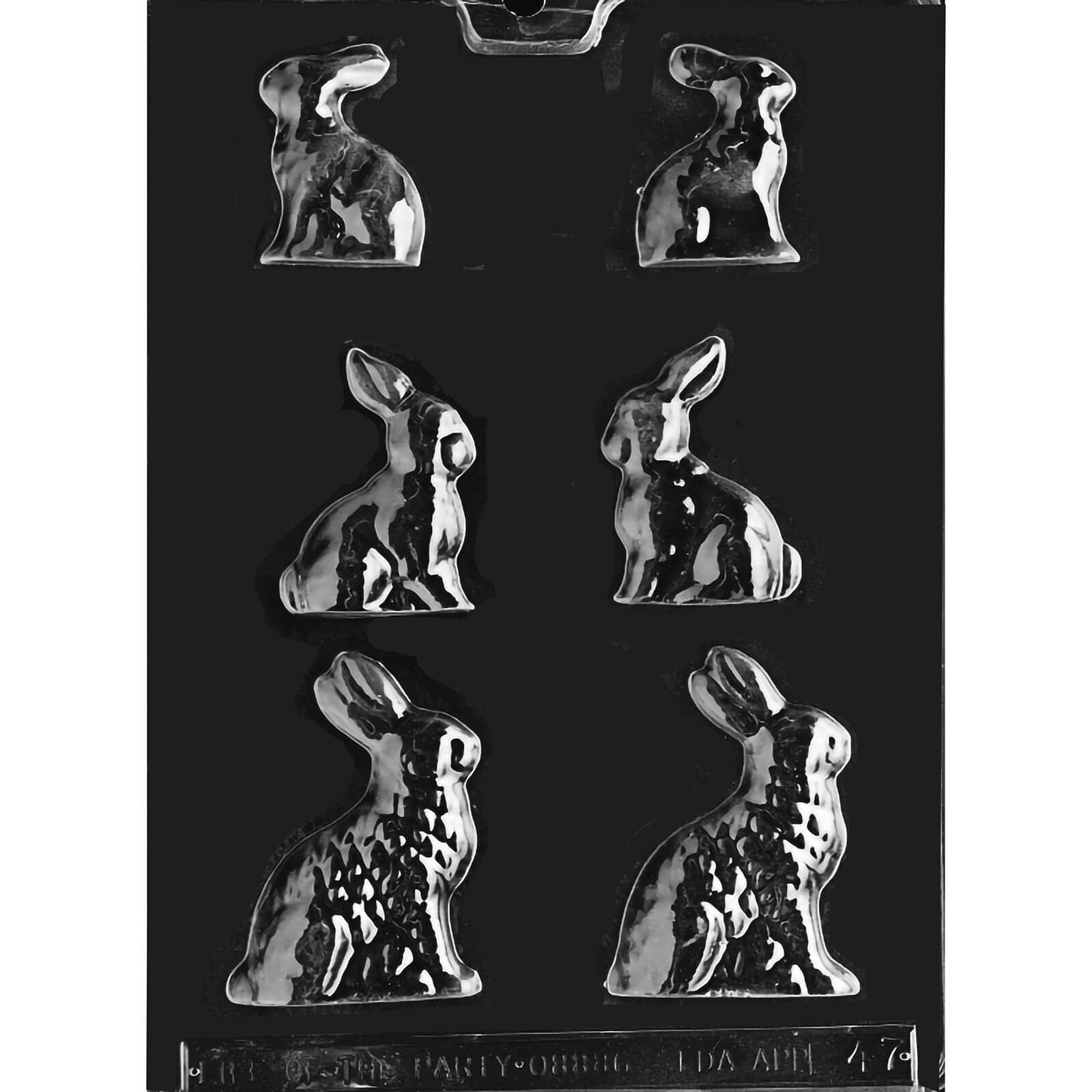 MOLD - BUNNIES SIDE VIEW 3 SIZES 2" - 3"  (6)