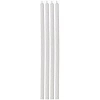WILTON LONG WHITE CANDLES 5 7/8" - 12 PC