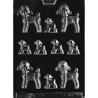 MOLD - LAMBS IN 2 SIZES 2 1/2" & 1 3/8" (10)