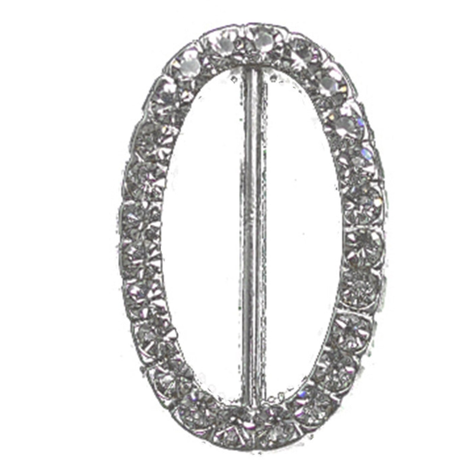 BLING BUCKLE - OVAL 1 3/8" x 7/8"