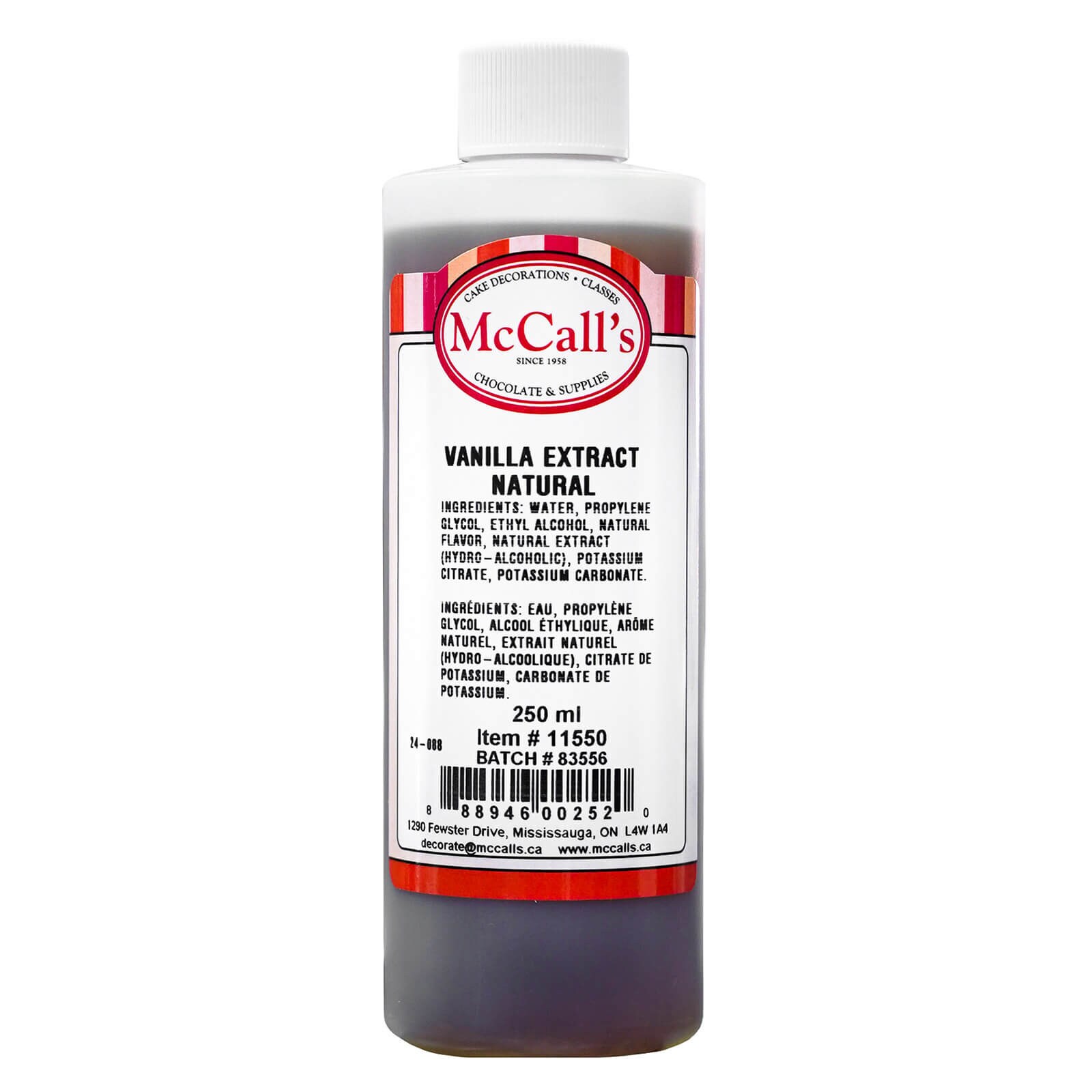 NATURAL VANILLA EXTRACT 250 ML