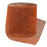 BLING! DAZZLE BURNT ORANGE WRAP 5" X 10 YARDS