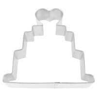 WEDDING CAKE COOKIE CUTTER 4"