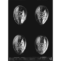 MOLD - "HAPPY EASTER" 1/2 EGG 3" (4)