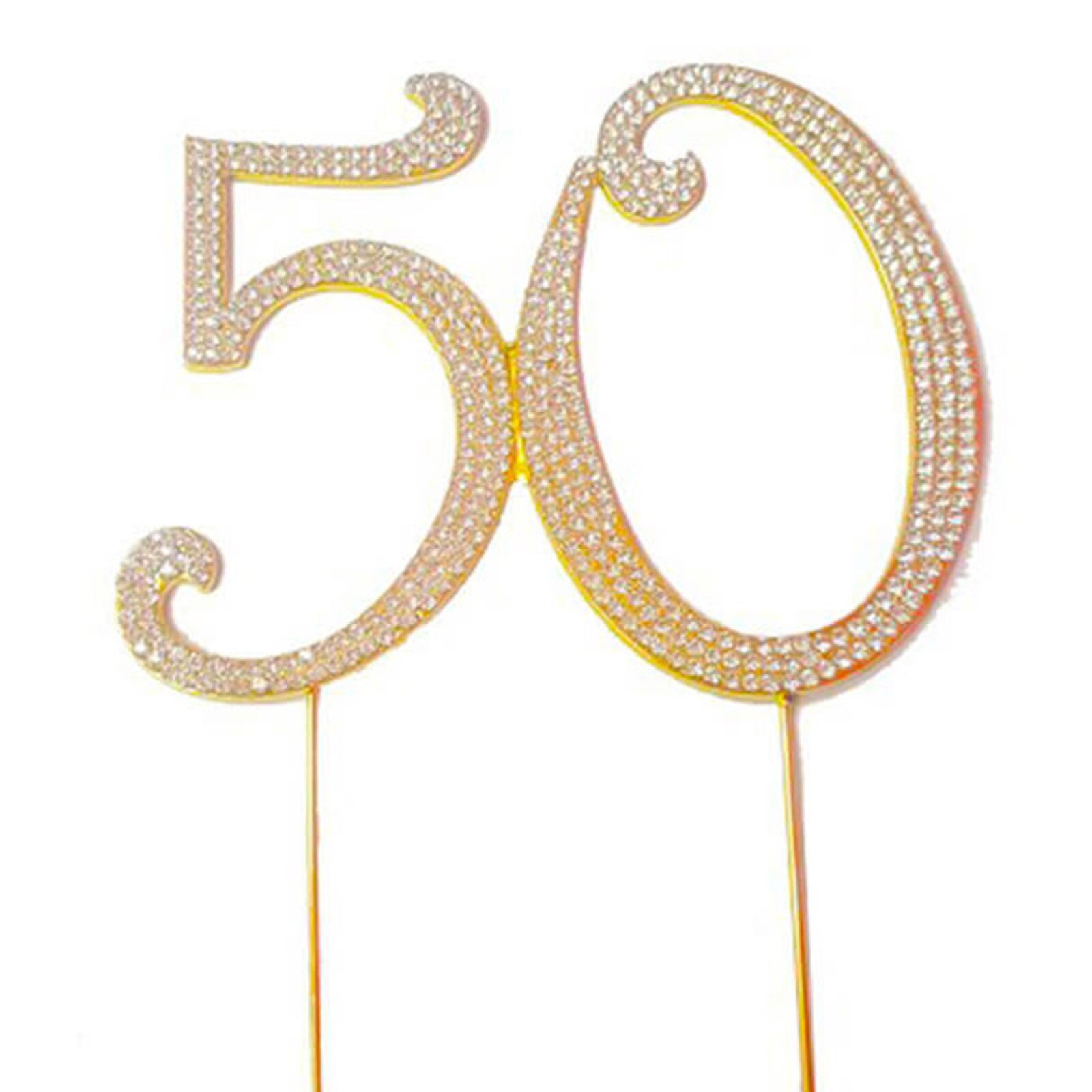 BLING PICK - GOLD NUMBER 50 - 4 1/2" / 12 CM
