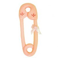 PINK BABY SAFETY PIN 4 1/2" 