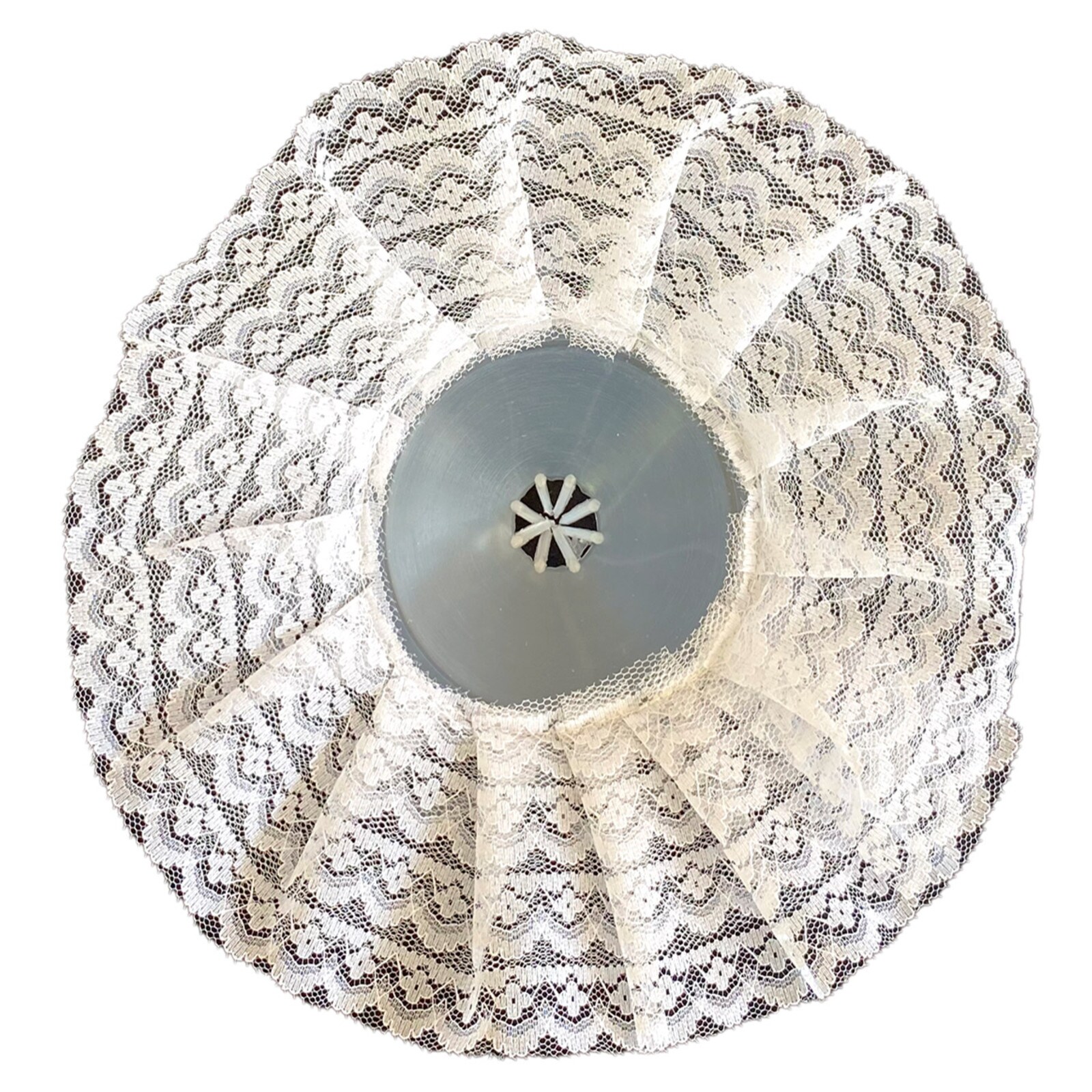 BOUQUET COLLAR - WHITE LACE 10 1/2"