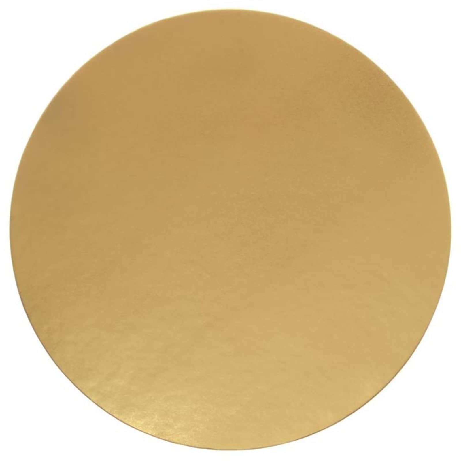 ROUND GOLD CAKE BOARD - PLAIN EDGE