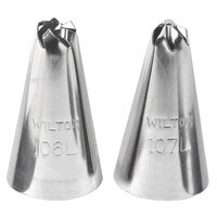 WILTON LEFT HANDED DROP FLOWER TIP SET - 2 PC
