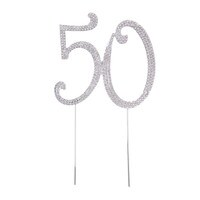 BLING PICK - SILVER NUMBER 50 - 2 3/4"/ 6.99 CM