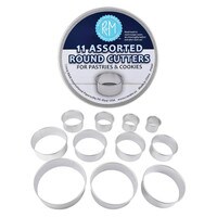 ROUND PLAIN CUTTER 11 PC SET IN TIN BOX