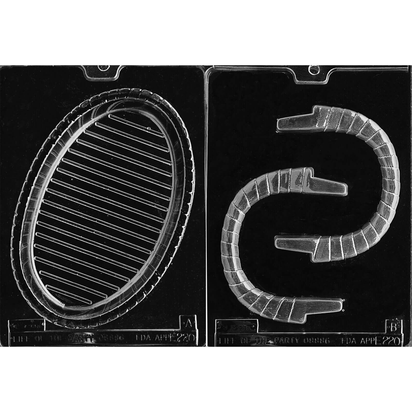 MOLD -  BASKET POUR BOX W/ HANDLE 8 1/4 - 2 PC (1)