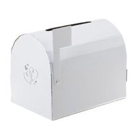 WHITE CARD HOLDER MAIL BOX 