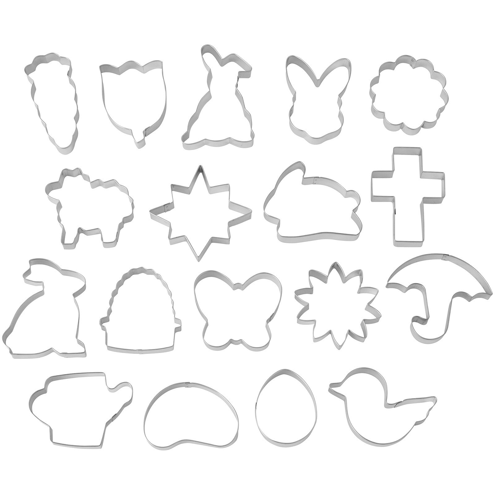 WILTON EASTER METAL CUTTER SET - 18 PC