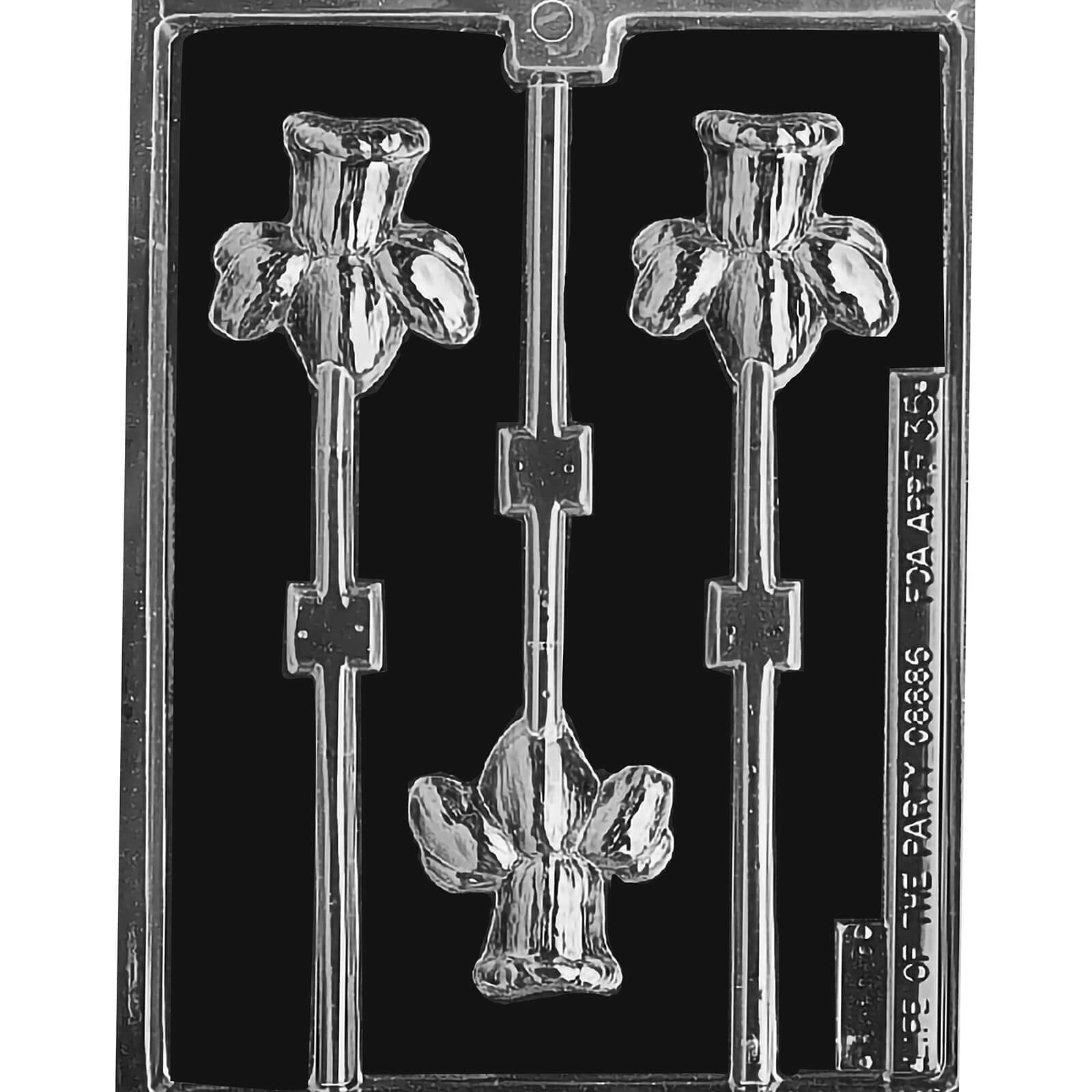 MOLD - DAFFODIL LOLLY 2 1/2" X 2 1/2" X 3/4" (3)