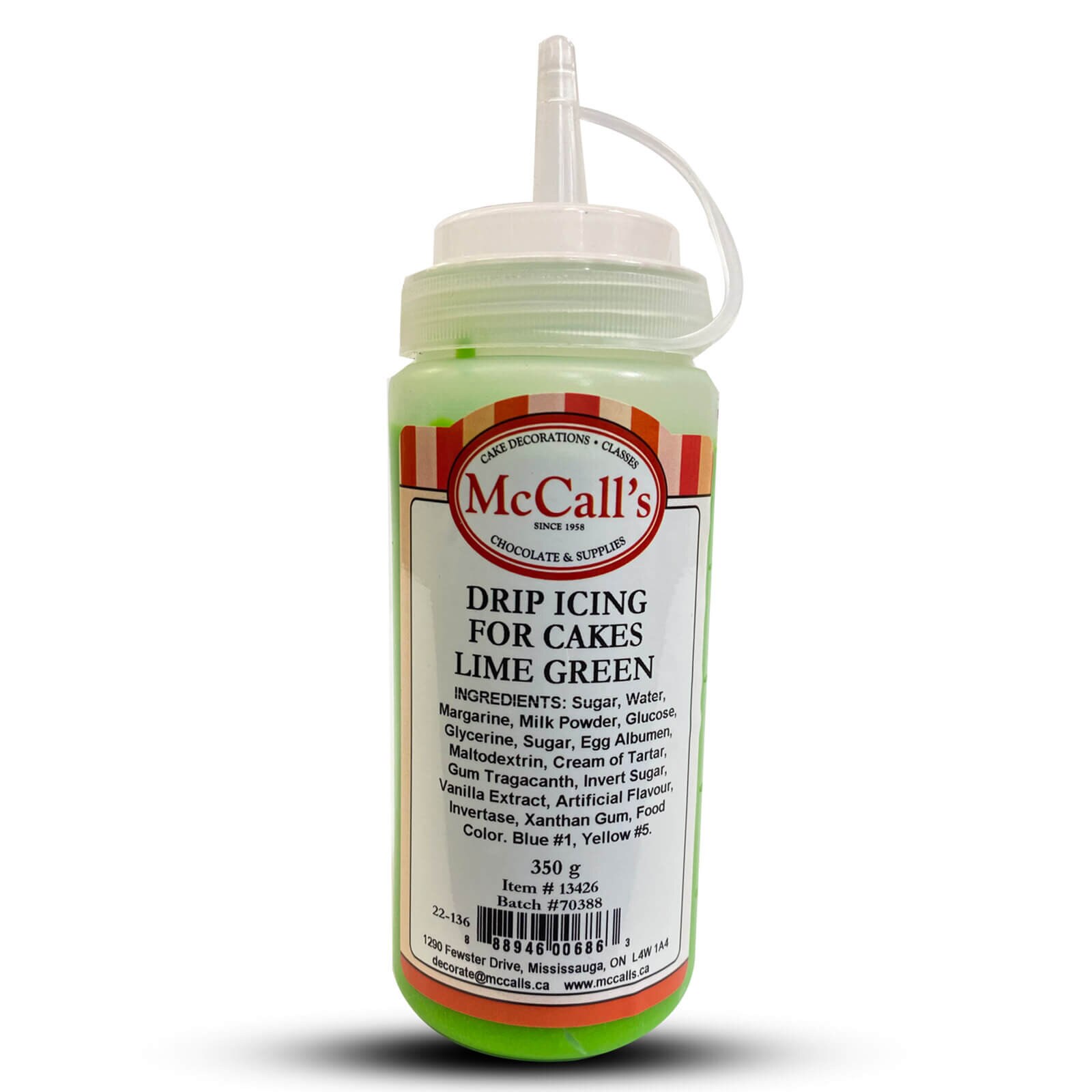 Cake Drip Icing Lime Green 350 g McCall's