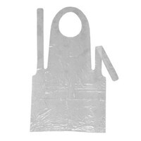 WHITE DISPOSABLE APRON 28" X 46"  