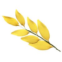 GUMPASTE LEAF LILY SPRAY 8"