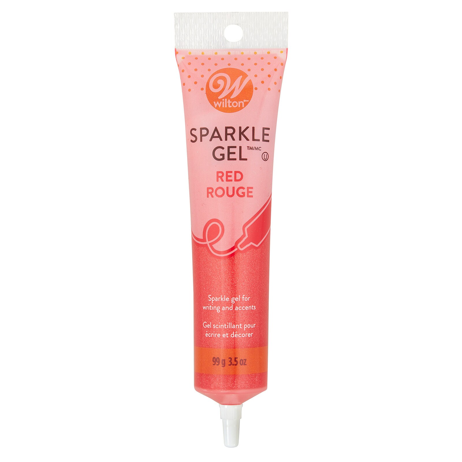 WILTON RED SPARKLE PIPING JELLY - 3.5 OZ
