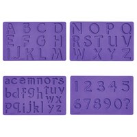 WILTON FONDANT & GUMPASTE MOLDS - LETTERS & NUMBERS