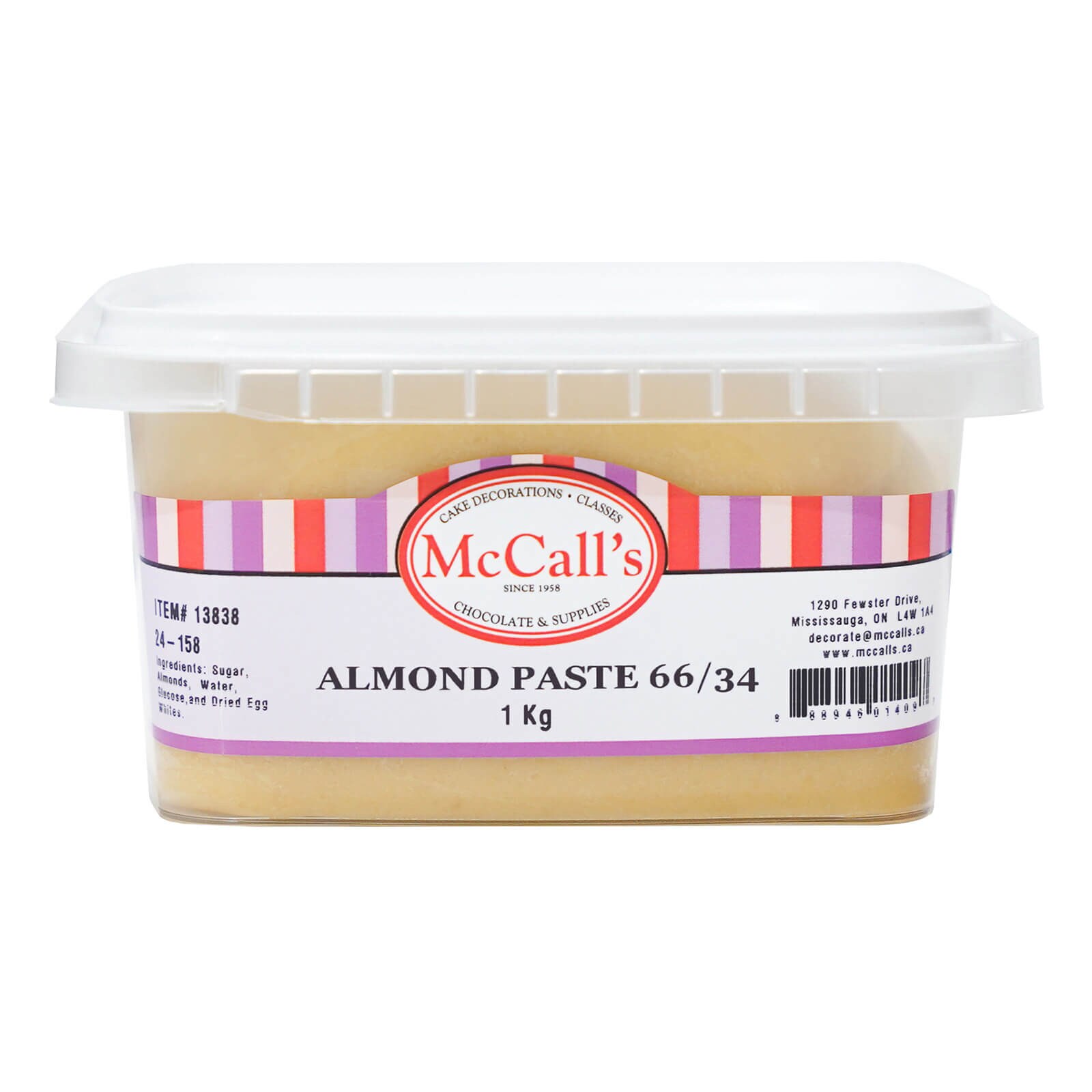 MCCALLS ALMOND PASTE 66/34 - 1 KG