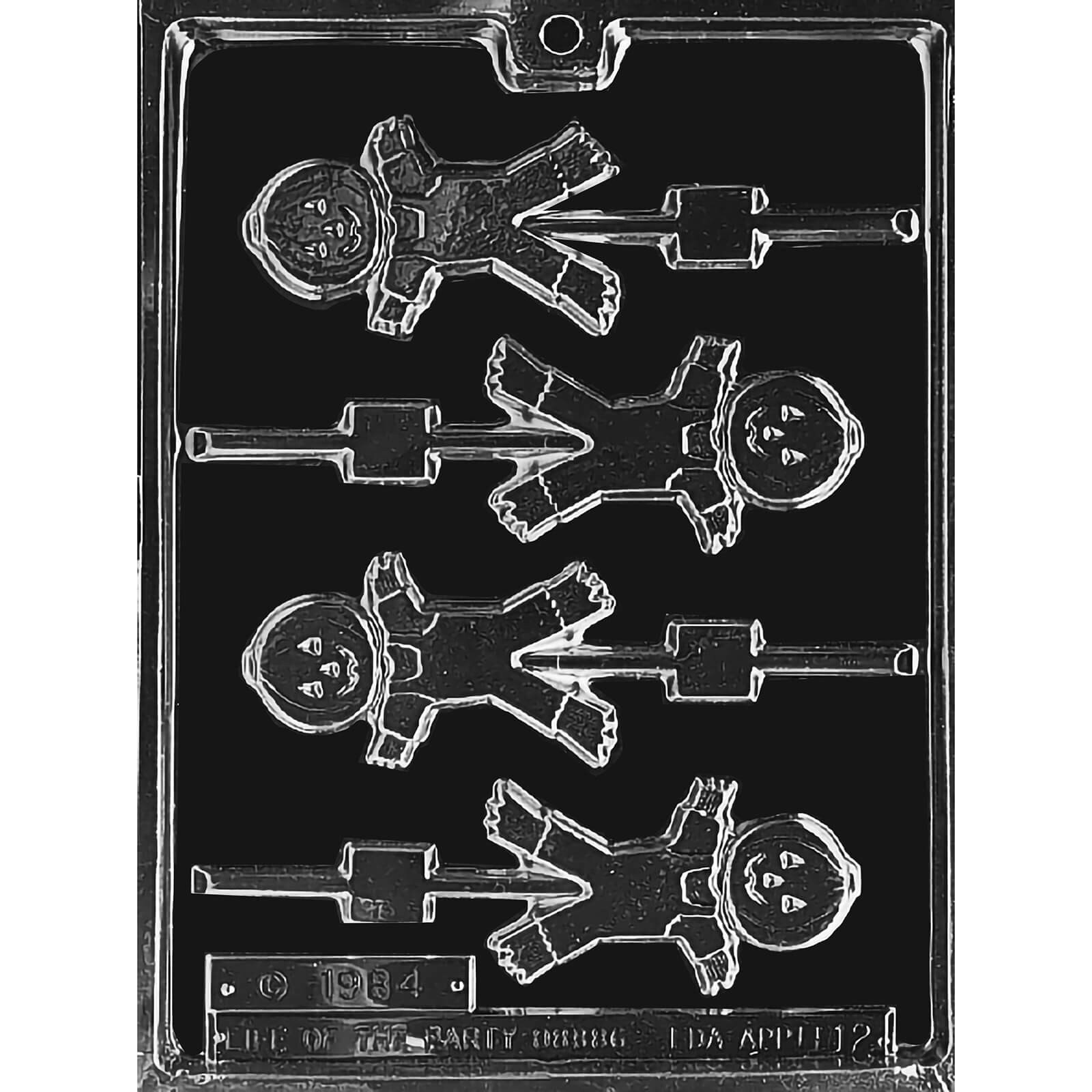 MOLD - CUTE SCARECROW LOLLY 3 1/2" (4)