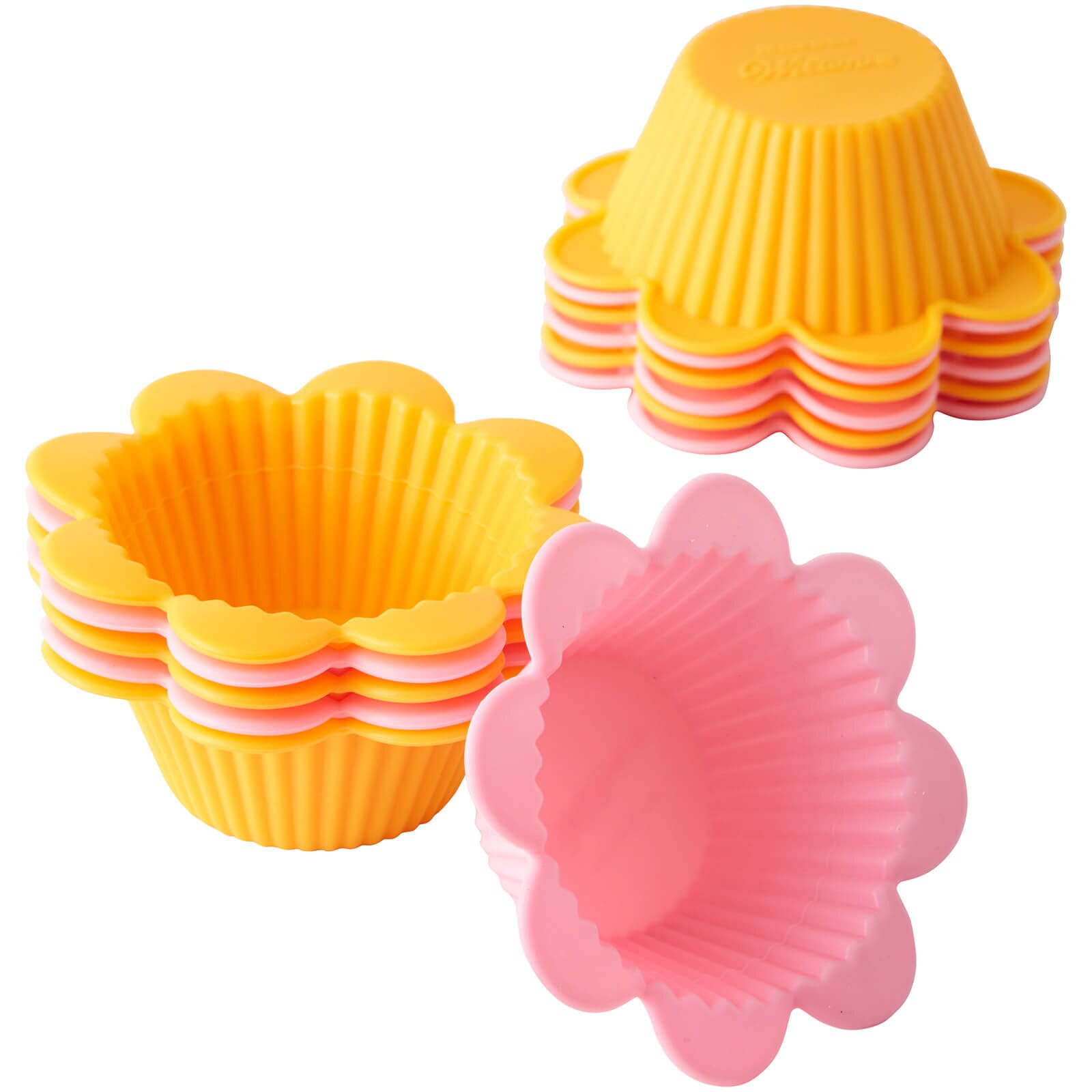 Flower Silicone Cupcake Liners - Set of 12