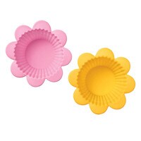 WILTON SILICONE FLOWER BAKING CUPS 2 3/8" - 12 PC
