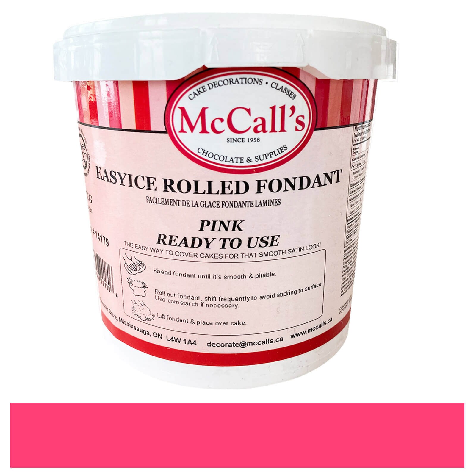 EASYICE PINK ROLLED FONDANT - 1 KG
