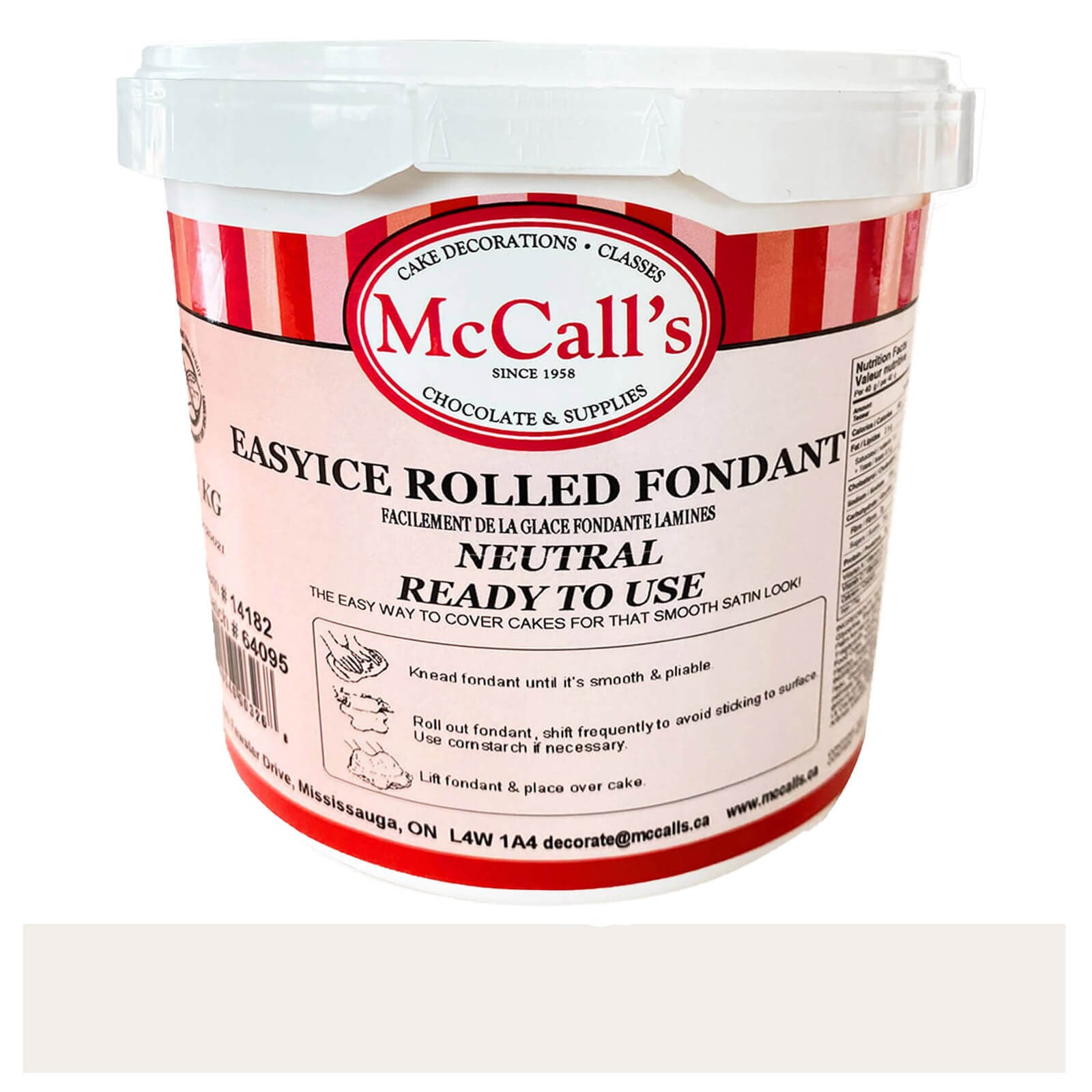 EASYICE NEUTRAL ROLLED FONDANT - 1 KG