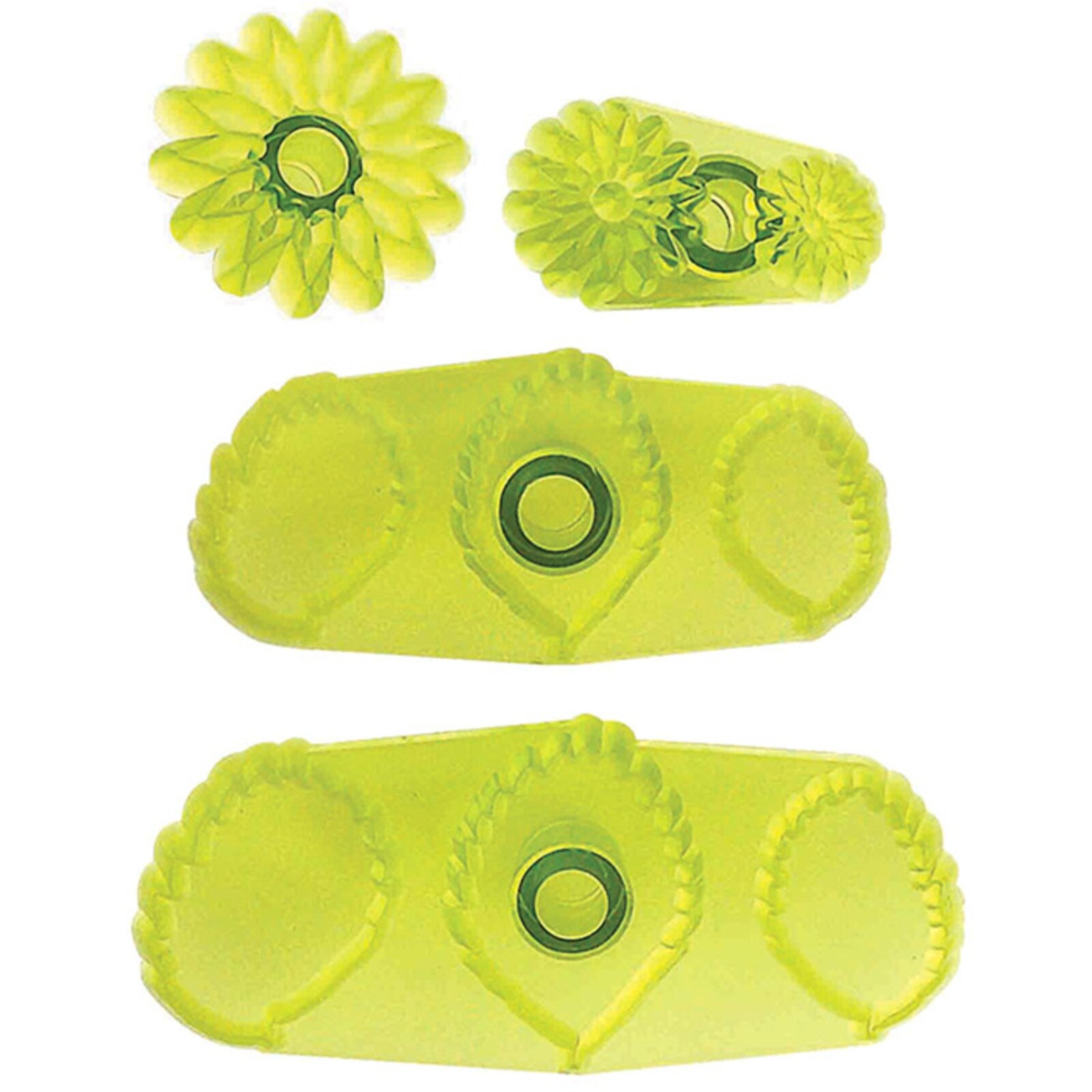PME STRAWBERRY LEAVES & CALYXES 4-PC CUTTER SET